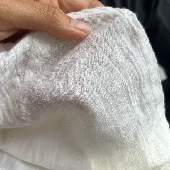 Indian Summer Co Cotton Gauze White Tank - M - Picture 5 of 5